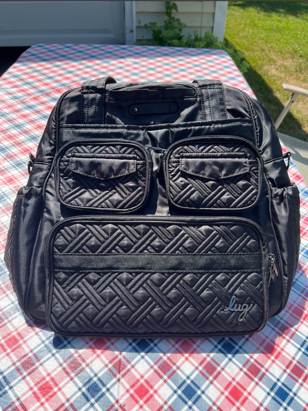 Lug Black Puddle Jumper Tote Bag (LE) Brush Black w/strap